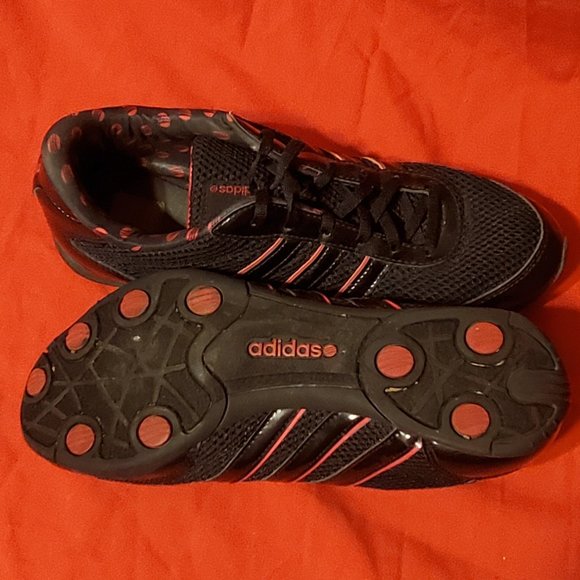 Adidas lightweight black and red sneakers - sz 10 - Picture 2 of 6